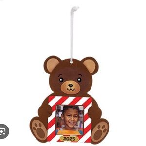 NWT Home Depot Bear 🐻 2025 Photo Frame ornament for Kids